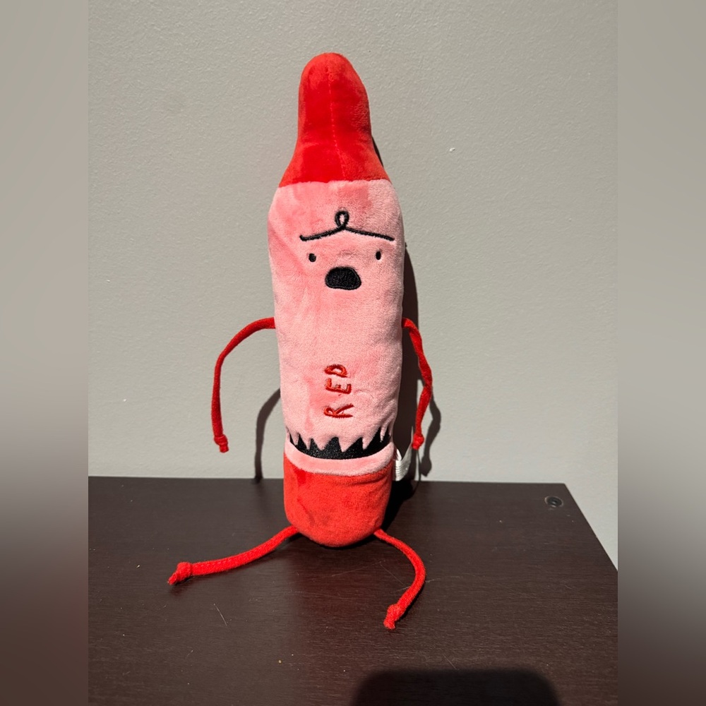 MerryMakers The Day The Crayons Quit Red Crayon Soft Toys Drew Daywalt